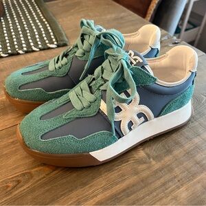 Sam Edelman Langley Sneakers Blue NWOT Size 6 & 7.5